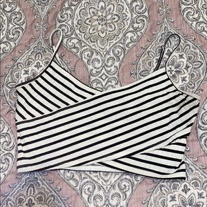 Forever 21 striped crop top